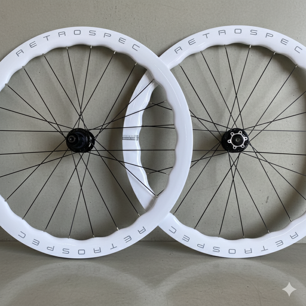 Paire de roues route carbone ondulée RS-H290 50 mm – vue 2