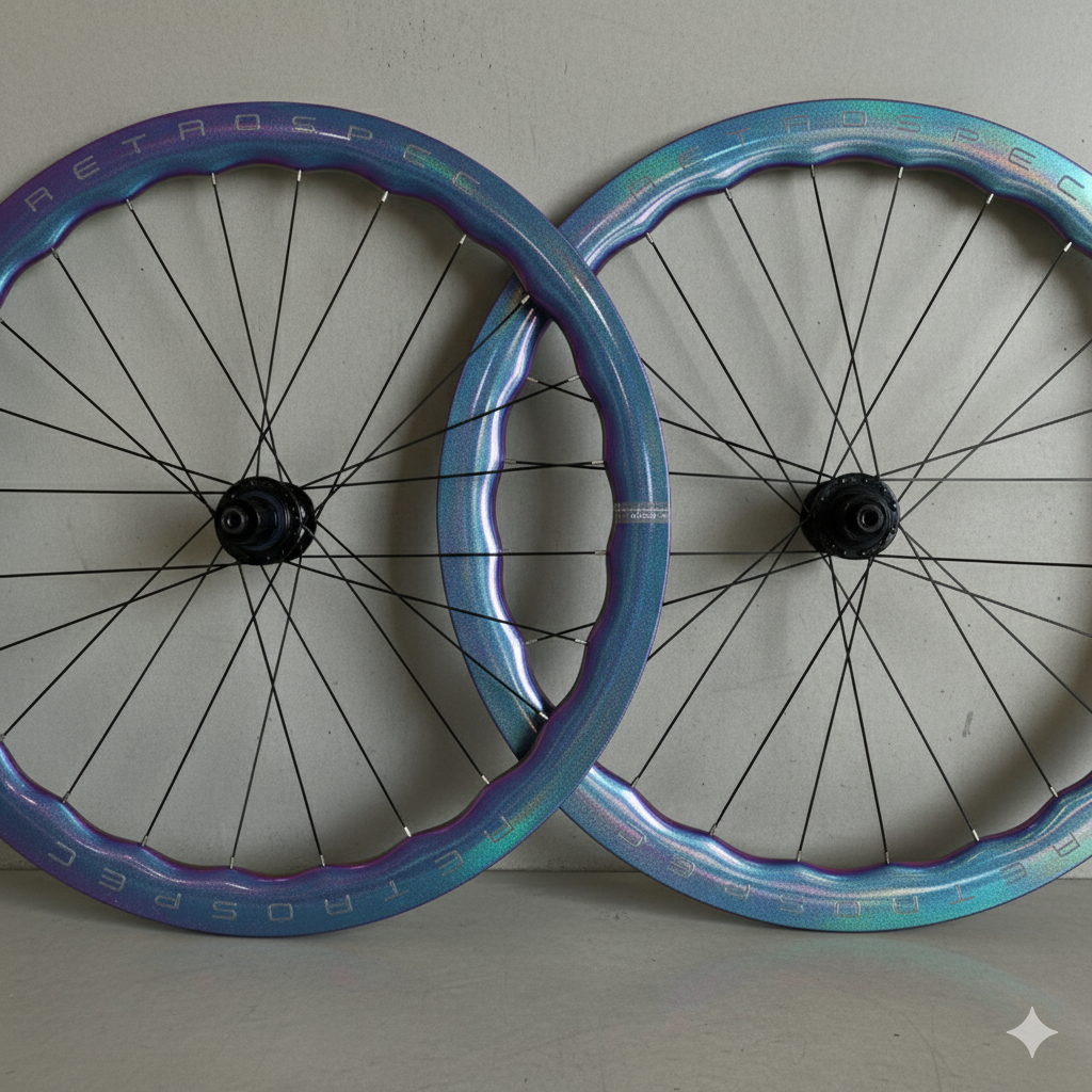 Paire de roues route carbone ondulée RS-H290 50 mm – vue 3