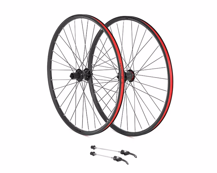 Paire de roues VTT aluminium RS-M402-CB avec moyeux carbone